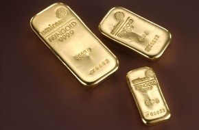 Umicore AG & Co.KG: Alter Glanz in neuem Look / Aus Degussa-Edelmetallbarren werden Umicore-Edelmetallbarren
