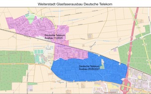 Deutsche Telekom AG: Telekom: Flächendeckender Glasfaserausbau in Weiterstadt startet im November