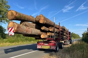 Polizei Warendorf: POL-WAF: Sassenberg. Lkw 15 Tonnen zu schwer