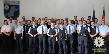 Polizeipräsidium Pforzheim: POL-Pforzheim: (PF) Pforzheim - Personalnachwuchs für das Polizeipräsidium Pforzheim