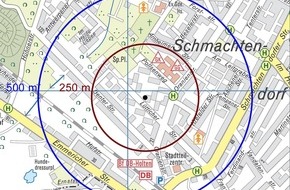 Feuerwehr Oberhausen: FW-OB: Bombenfund in Schmachtendorf: Entschärfung um 17:45 Uhr geplant