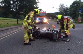 Feuerwehr Stolberg: FW-Stolberg: Verletzter Motorradfahrer