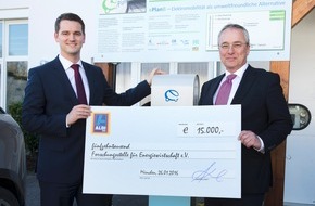 Unternehmensgruppe ALDI SÜD: ALDI SÜD fördert mit 15.000 Euro die Forschungsstelle für Energiewirtschaft