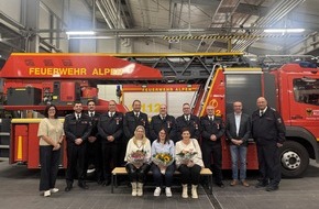 Freiwillige Feuerwehr Alpen: FW Alpen: Jubiläumsfeier in der Einheit Alpen
