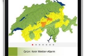 Wetter-Alarm: Le service d'alerte en cas d'intempéries Alarme-Météo est désormais aussi disponible sous forme d'application iPhone