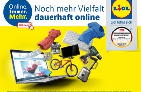 Lidl: Dauerhafte Vielfalt bei Lidl.de: Schlaf-, Kinder-, Küchen- und Werkstattwelt im Fokus der Onlineshop-Kampagne von Lidl