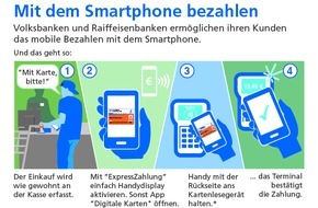 BVR Bundesverband der Deutschen Volksbanken und Raiffeisenbanken: Mobiles Bezahlen per Handy für Kunden von Volksbanken und Raiffeisenbanken ab 13. August 2018