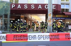 Feuerwehr Bochum: FW-BO: Kellerbrand in einem Ladenlokal der City-Passage in der Innenstadt