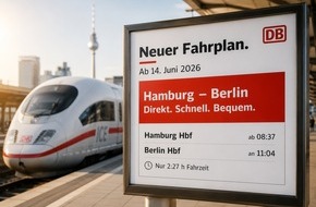Berliner Fernsehtum: Hamburg und Berlin wieder vereint: Nach Ende der Streckensanierung der Bahn lockt der Berliner Fernsehturm ins h&ouml;chste Drehrestaurant der EU