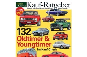 Motor Presse Stuttgart: Rekord bei MOTOR KLASSIK: Neuer Kauf-Ratgeber mit erstmals 132 Oldtimern und Youngtimern im Kauf-Check