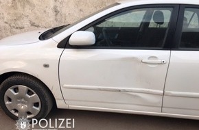 Polizeipräsidium Westpfalz: POL-PPWP: Geparktes Auto beschädigt