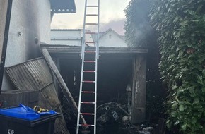 Polizei Düren: POL-DN: Garage brennt komplett aus