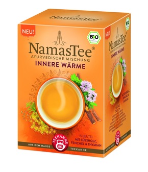 Pressemitteilung: Achtsamkeit aus der Teetasse: NamasTee® aus dem Hause TEEKANNE