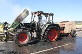 Polizeidirektion Wittlich: POL-PDWIL: Traktorbrand