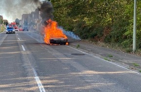 Polizeidirektion Landau: POL-PDLD: Lingenfeld - Oldtimer ausgebrannt