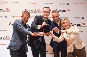 Award Corporate Communications: Award Corporate Communications® 2014 geht an Eclat/Rod Kommunikation für SBB und Swiss Life (BILD)