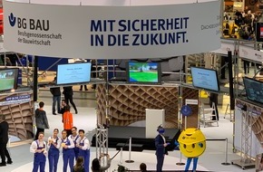 BG BAU Berufsgenossenschaft der Bauwirtschaft: Die BG BAU auf der DACH+HOLZ International / Digital und sicher: Arbeitsschutz für den Bau von Morgen