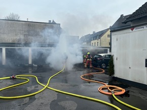 FW-Velbert: Garagenbrand auf der Mettmanner Straße