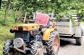 Landespolizeiinspektion Nordhausen: LPI-NDH: Traktor von Gartengrundstück gestohlen