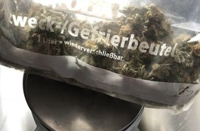 Bundespolizeiinspektion Flensburg: BPOL-FL: Auf dem Weg zur Arbeit - 85 Gramm Marihuana im Rucksack