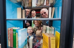 Innogy SE: Literatur "to go" am Welttag des Buches / RWE schafft mit Bücherschränken kulturelle Infrastruktur