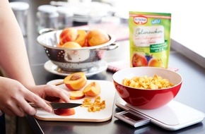 Dr. Oetker - Dr. August Oetker Nahrungsmittel KG: S&uuml;&szlig;e Revolution im Einmachregal / Neu: Gelierzucker mit S&uuml;&szlig;ungsmittel aus Stevia (BILD)
