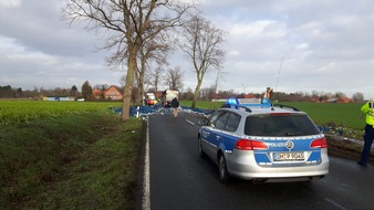 Polizeiinspektion Diepholz: POL-DH: --- Bruchhausen-Vilsen - Unfall mit Getränkelaster ---