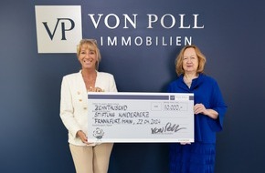von Poll Immobilien GmbH: VON POLL IMMOBILIEN spendet 10.000 Euro an die Stiftung KinderHerz