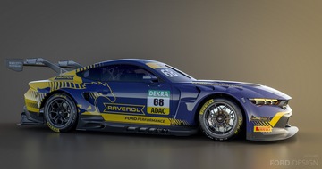 HRT Ford Performance tritt 2025 mit dem Mustang GT3 in der DTM und beim 24-Stunden-Rennen am Nürburgring an