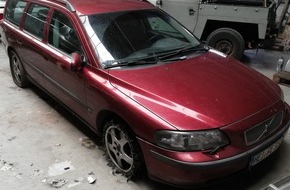 Polizeidirektion Itzehoe: POL-IZ: 200710.5 Lunden/Hemme: Gestohlener Volvo wieder da - Polizei sucht Zeugen! (Folgemeldung zu 200709.3)