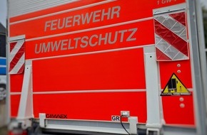 Feuerwehr Witten: FW Witten: Ammoniak Austritt auf einem Werkgel&auml;nde