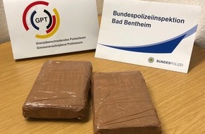 Bundespolizeiinspektion Bad Bentheim: BPOL-BadBentheim: Kokain im Wert von circa 143.000,- Euro beschlagnahmt
