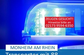 Polizei Mettmann: POL-ME: Paket-Transporter entwendet - die Polizei ermittelt - Monheim am Rhein - 2306097