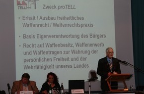 proTELL: Samstag 13. April 2013: 35. Generalversammlung von proTELL / "Ein waffenloses Volk ist ein wehrloses Volk: NEIN zu weiteren Verschärfungen des geltenen Waffenrechts! NEIN zur "Anti-Wehrpflichts-Initiative"