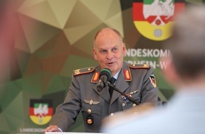 Operatives Führungskommando der Bundeswehr: Brigadegeneral Müller: "Wir müssen wehrhaft und stark sein" / Großer Zuspruch beim Jahresempfang des Landeskommando Nordrhein-Westfalen in Düsseldorf