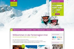 Tiscover GmbH: Ferienregion Imst mit neuem Webauftritt: Tiscover sorgt mit Emotion
für volle Gästebetten - BILD