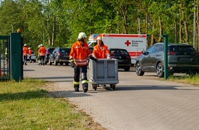 Kreisfeuerwehrverband Lüchow-Dannenberg e.V.: FW Lüchow-Dannenberg: Ammoniak-Austritt in Lebensmittel-Betrieb sorgt für Großeinsatz der Feuerwehr +++ Gefahrgut-Einheit des Landkreises im Einsatz +++ ca. 100 Einsatzkräfte erlebten erste ...