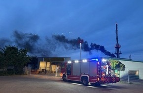 Polizeidirektion Pirmasens: POL-PDPS: Brand in Entlackungsbetrieb - Hoher Sachschaden