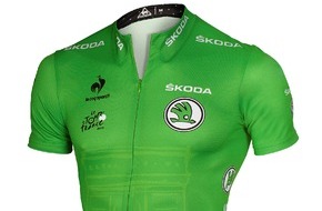 Skoda Auto Deutschland GmbH: SKODA stärkt Radsport-Engagement: Neuer offizieller Partner des Grünen Trikots der Tour de France und der Vuelta (FOTO)