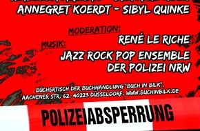 Polizei Düsseldorf: POL-D: Veranstaltungshinweis - Krimilesung im Polizeipräsidium -  Plakat hängt als Datei an