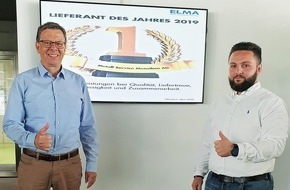 Debrunner Metallservice AG: Metall Service Menziken désignée fournisseur de l'année 2019 par Elma Electronic AG