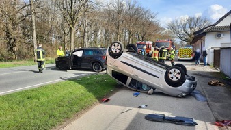 Feuerwehr Voerde: FW Voerde: Verkehrsunfall auf der B8 in Voerde