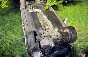 Polizei Hagen: POL-HA: Auto überschlägt sich aufgrund von überhöhter Geschwindigkeit
