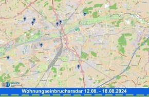 Polizeipräsidium Hamm: POL-HAM: Wohnungseinbruchsradar Hamm für die Woche vom 12. August bis 18. August