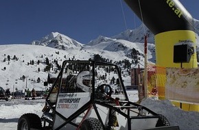 Tourismusbüro Kühtai: RACE-4-KIDS on Snow - Kartrennfieber und eine außergewöhnliche Flugshow im Kühtai - BILD