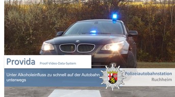 Polizeidirektion Neustadt/Weinstraße: POL-PDNW: Polizeiautobahnstation Ruchheim - Unter Alkoholeinfluss zu schnell auf der Autobahn unterwegs