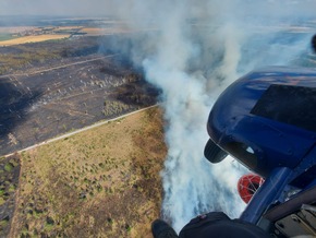BPOLD 11: Hubschrauber der Bundespolizei unterstützten erneut bei der Waldbrandbekämpfung