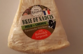 Lidl: Der Lieferant Jermi Käsewerk GmbH informiert über einen Warenrückruf des Produktes "Meine Käserei Brie de Nangis, französischer Weichkäse mit Rohmilch hergestellt, ca. 100 g"