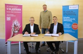 Deutsche Telekom AG: Telekom und Gemeindewerke Oberhaching schlie&szlig;en Kooperation f&uuml;r Glasfaserausbau