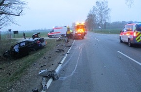 Polizeiinspektion Gifhorn: POL-GF: Schwerer Verkehrsunfall bei Meinersen